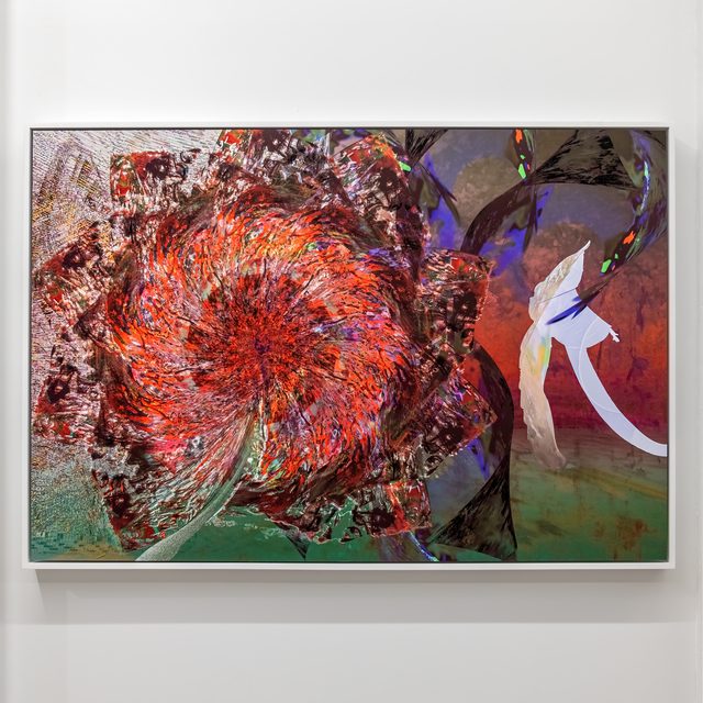 Alex Fischer, Daisy Chain, 2022, 28×41½″